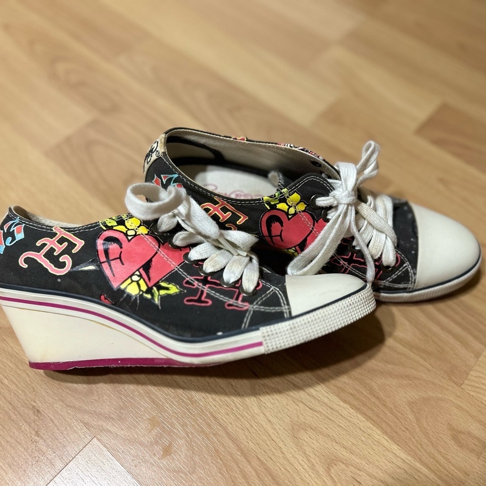 Conversation Starter: Women’s Size 8 Ed Hardy Platform Sneakers